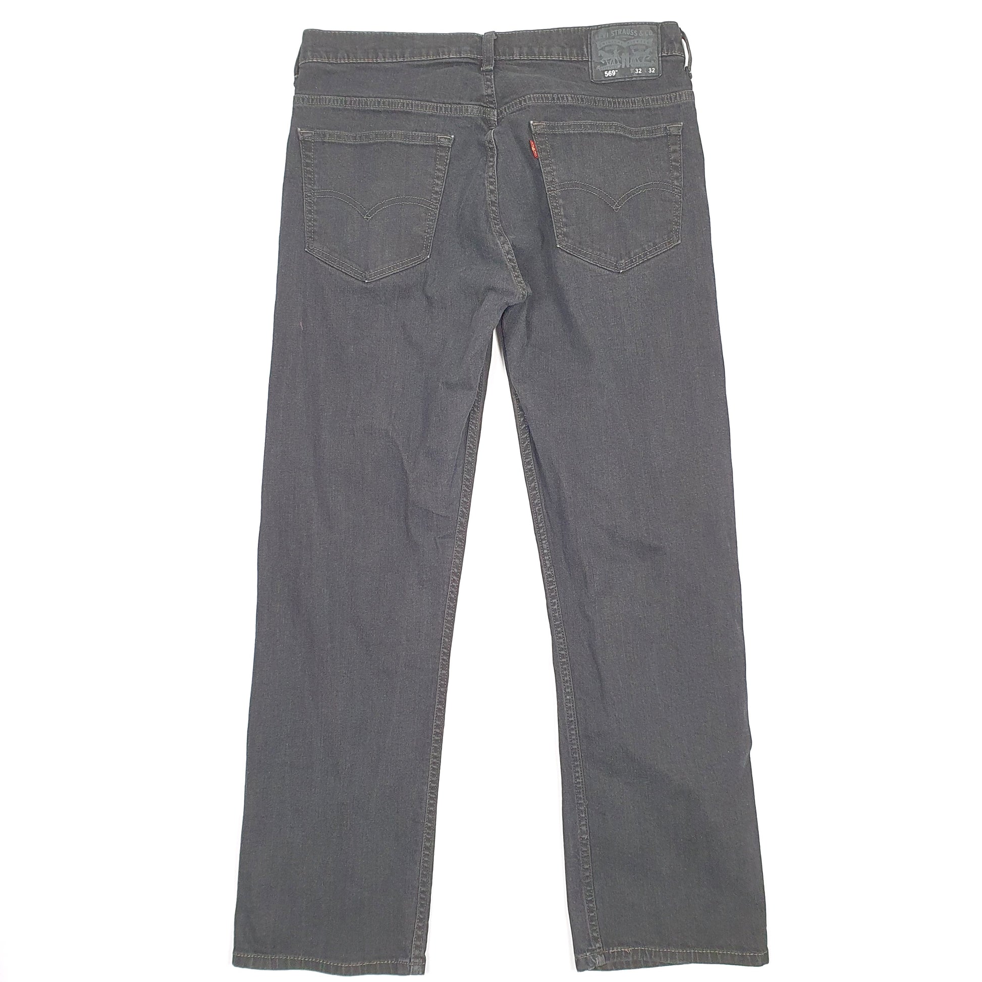 Levis 569 Loose Fit Jeans W34 L30 Black