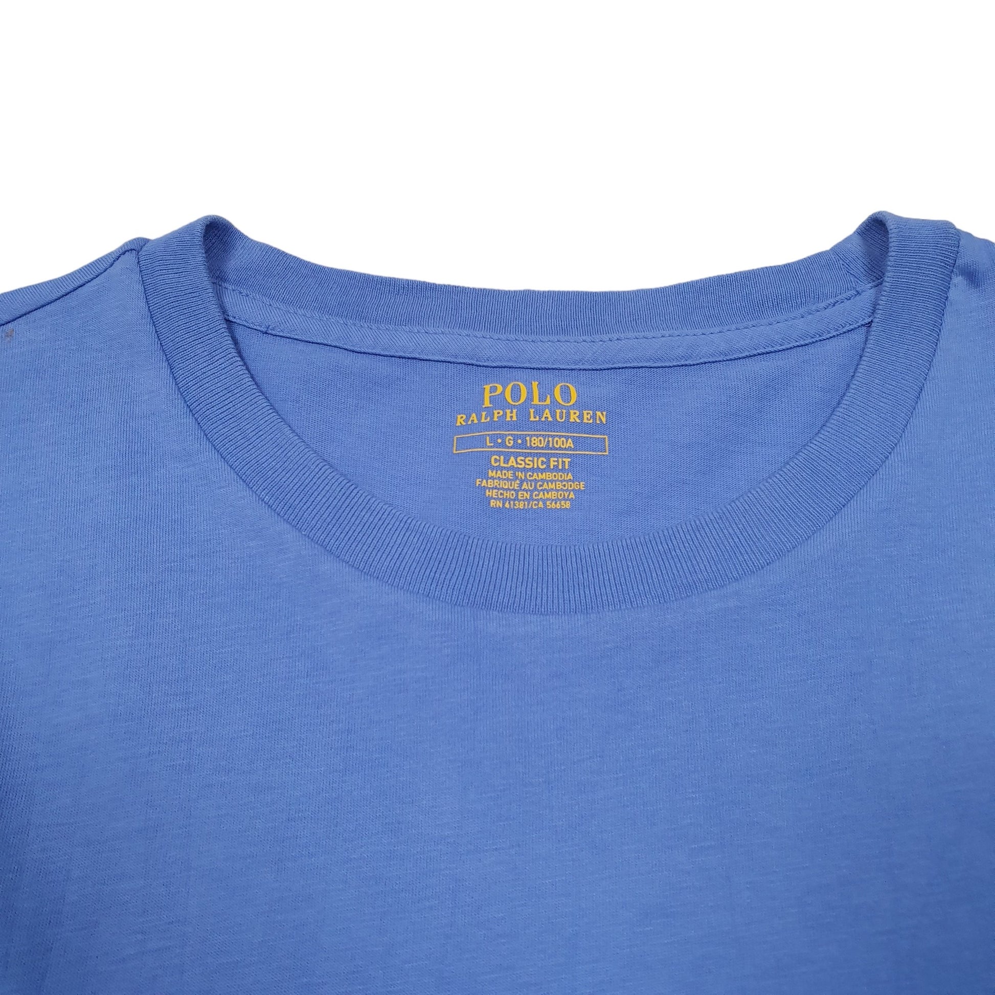 Mens Blue Ralph Lauren Polo Pocket Short Sleeve T Shirt