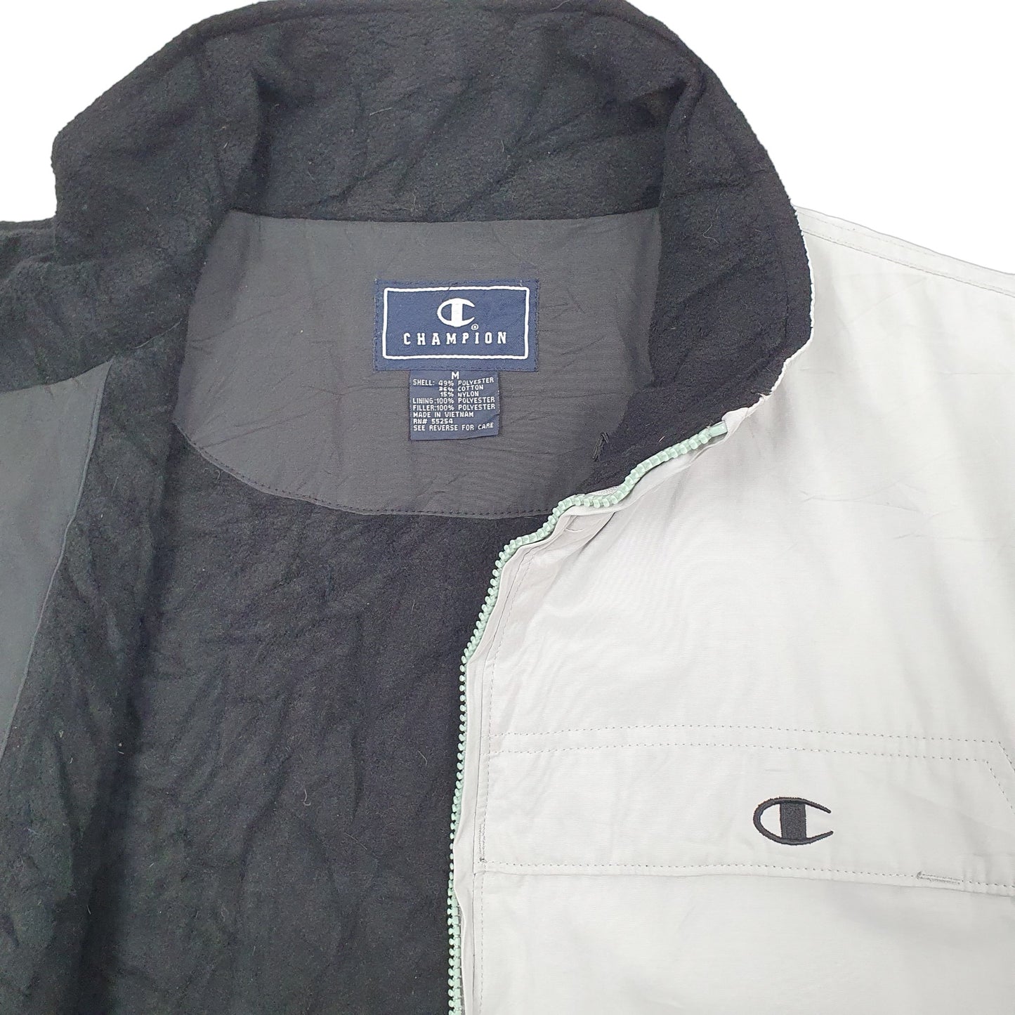 Mens Grey Champion Windbreaker  Coat