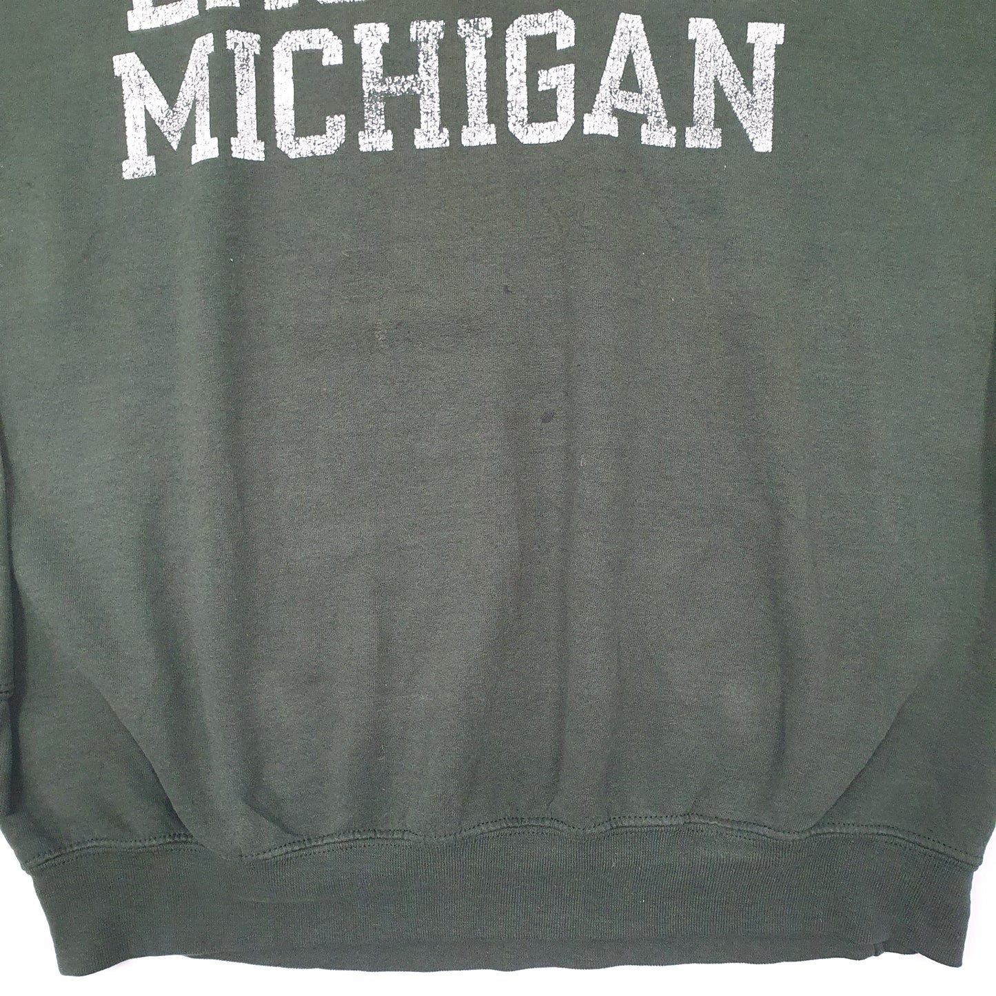 Mens Green Campus Specialties USA College Eastern Michigan Crewneck Jumper