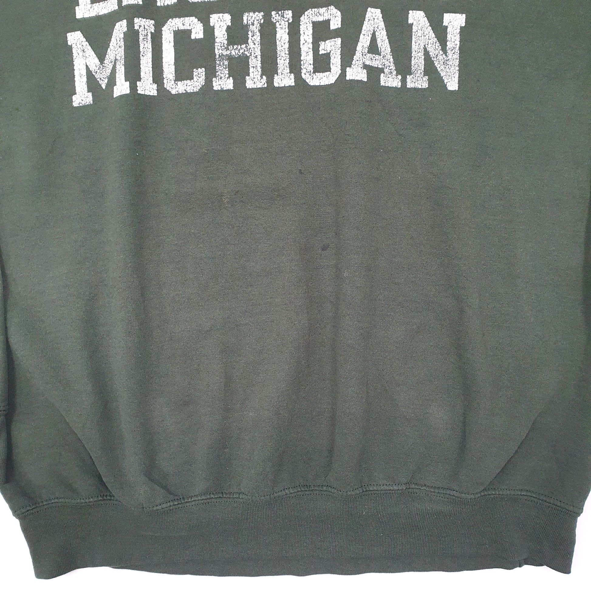 Mens Green Campus Specialties USA College Eastern Michigan Crewneck Jumper
