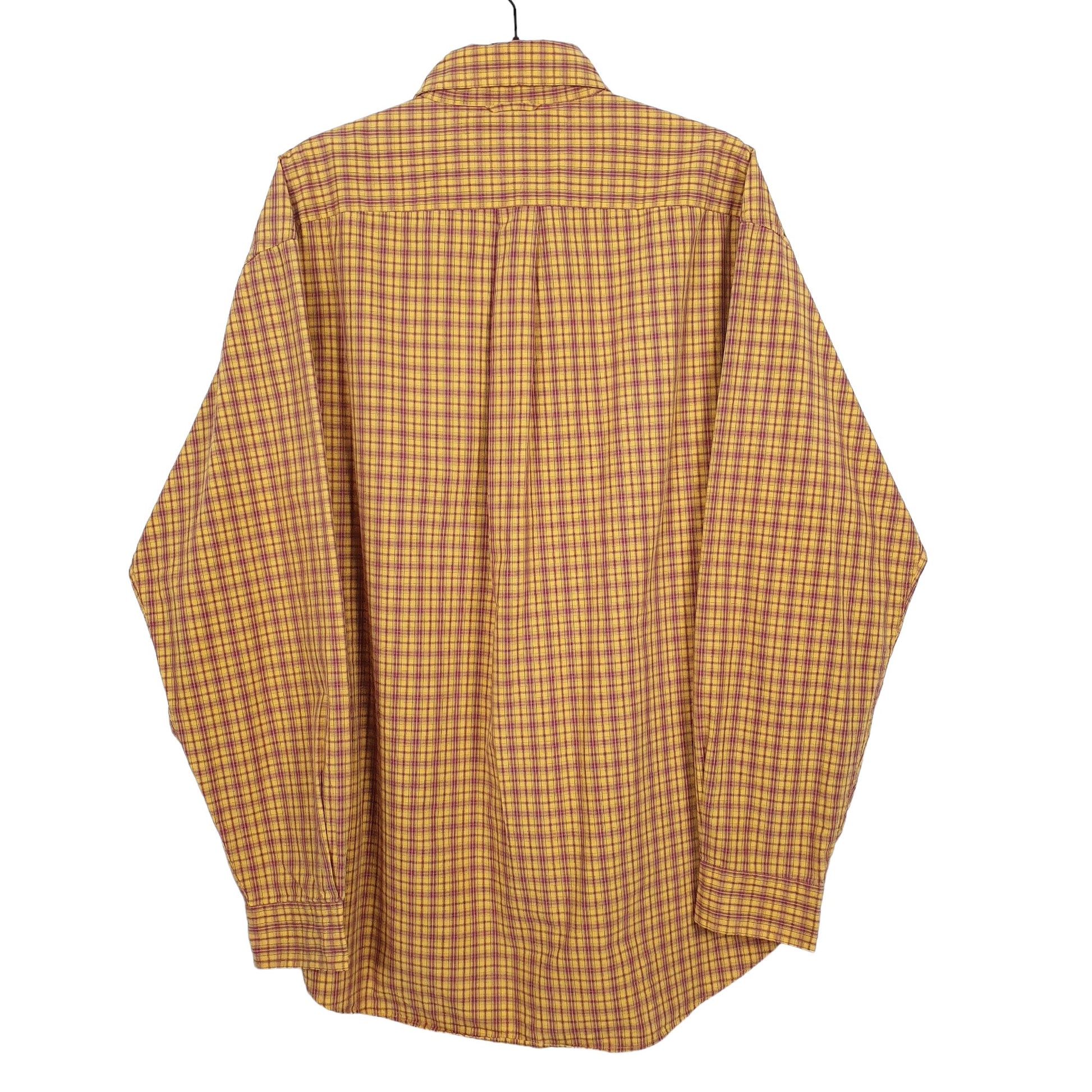 Tommy Hilfiger Long Sleeve Regular Fit Check Shirt Orange