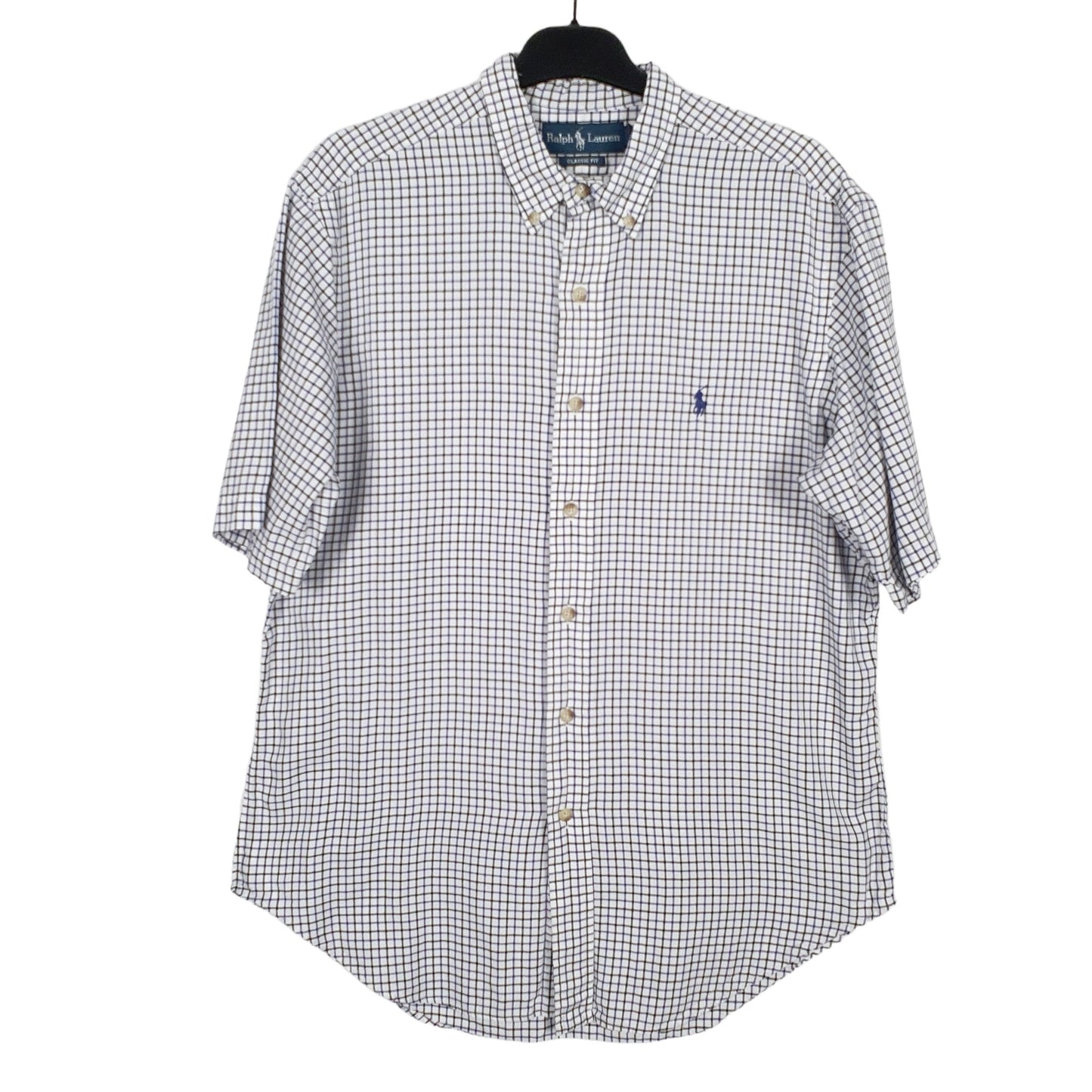 Ralph Lauren Short Sleeve Classic Fit Check Shirt White