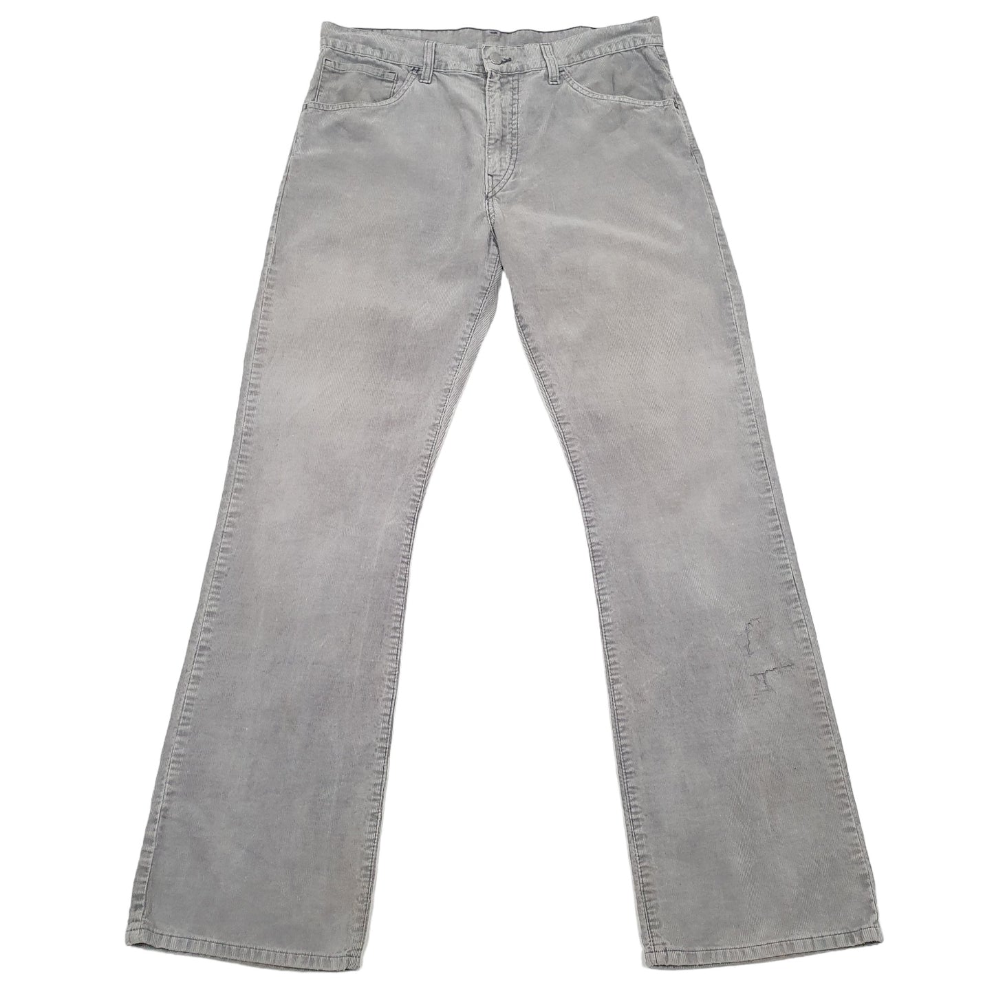 Mens Grey Levis 507 Corduroy Trousers