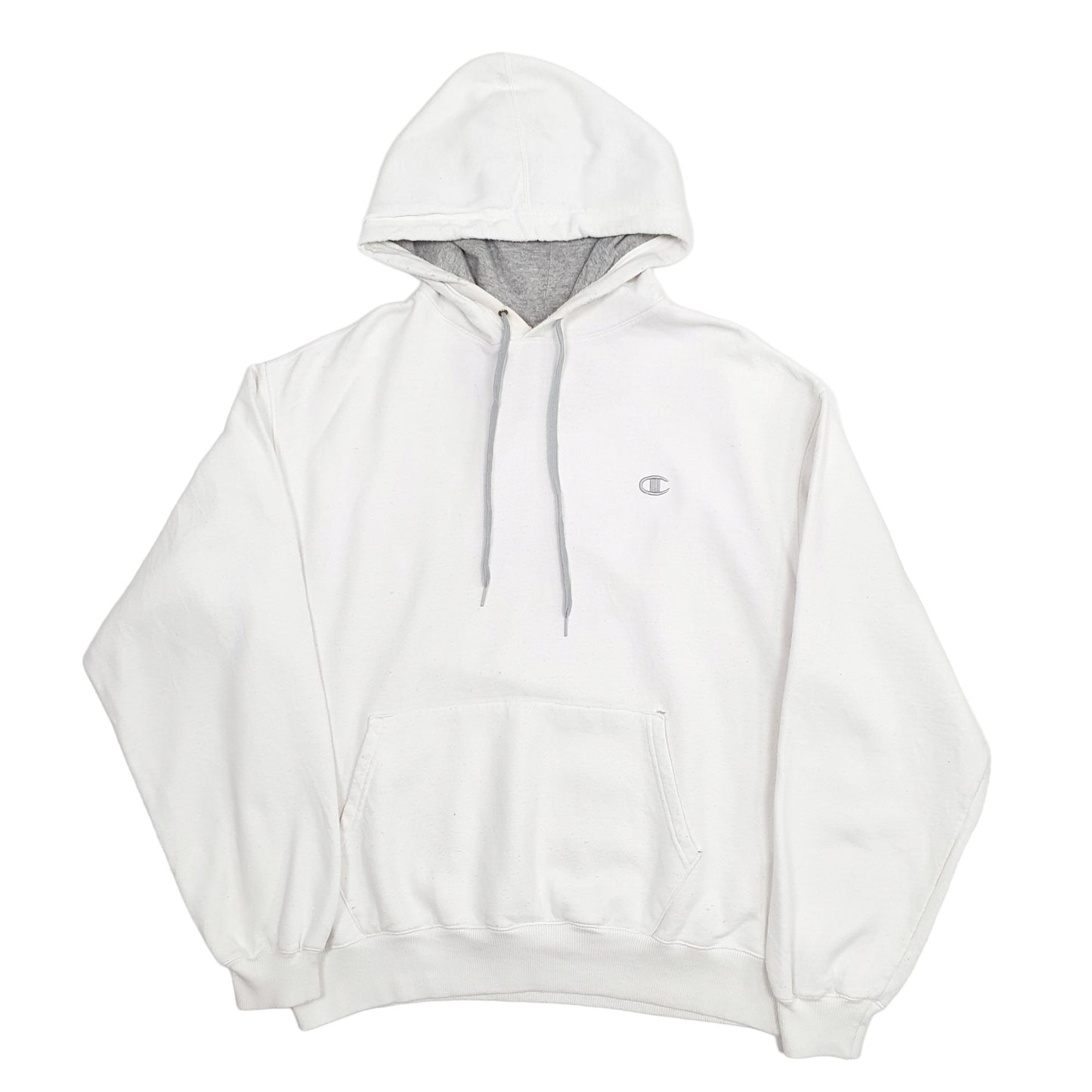 Mens White Champion  Hoodie Jumper