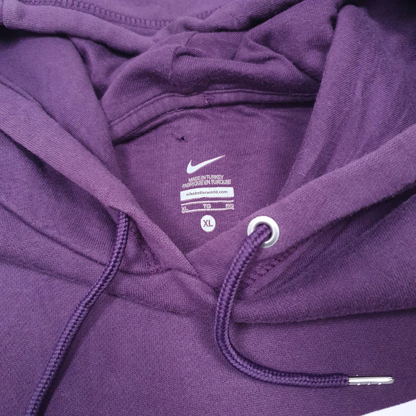 Womens Purple Nike Tagg Hoodie Jumper