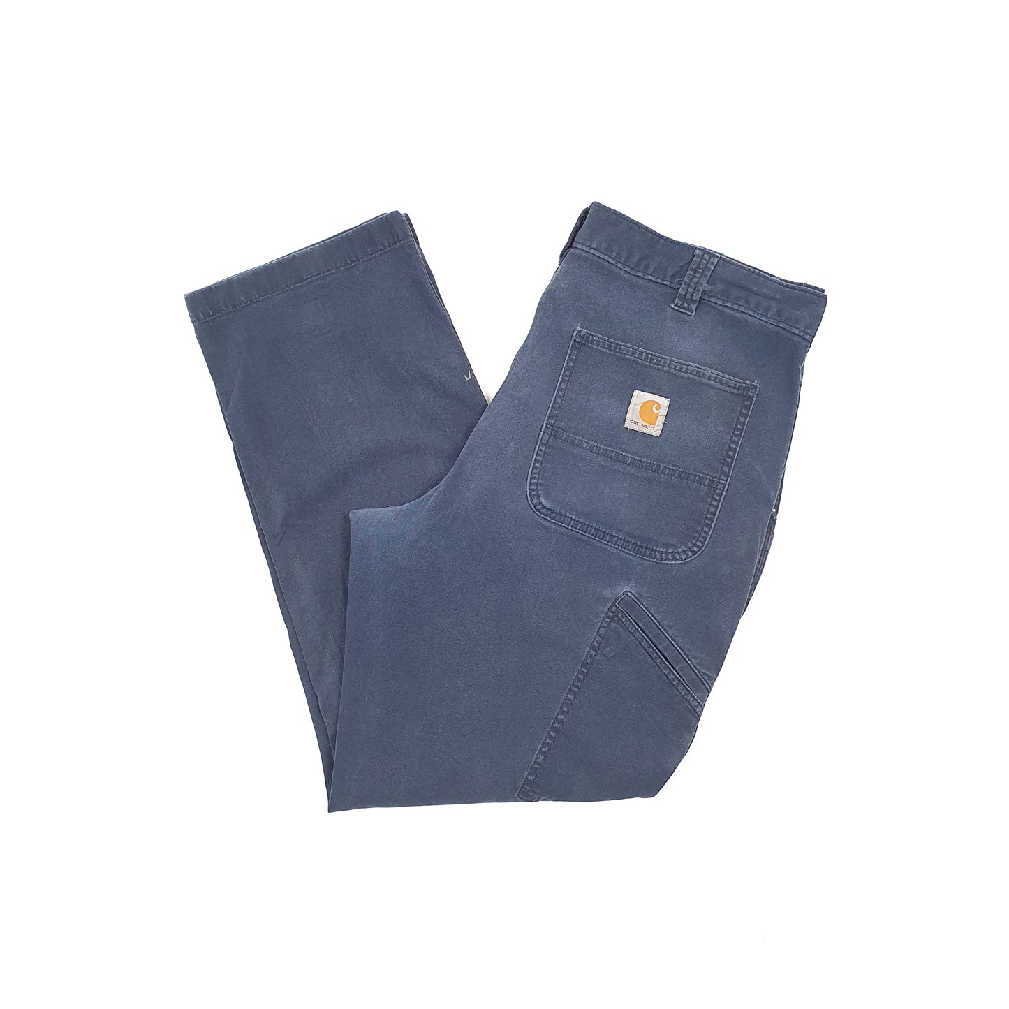 Mens Carhartt Navy Carpenter Trousers W36 L30 Navy