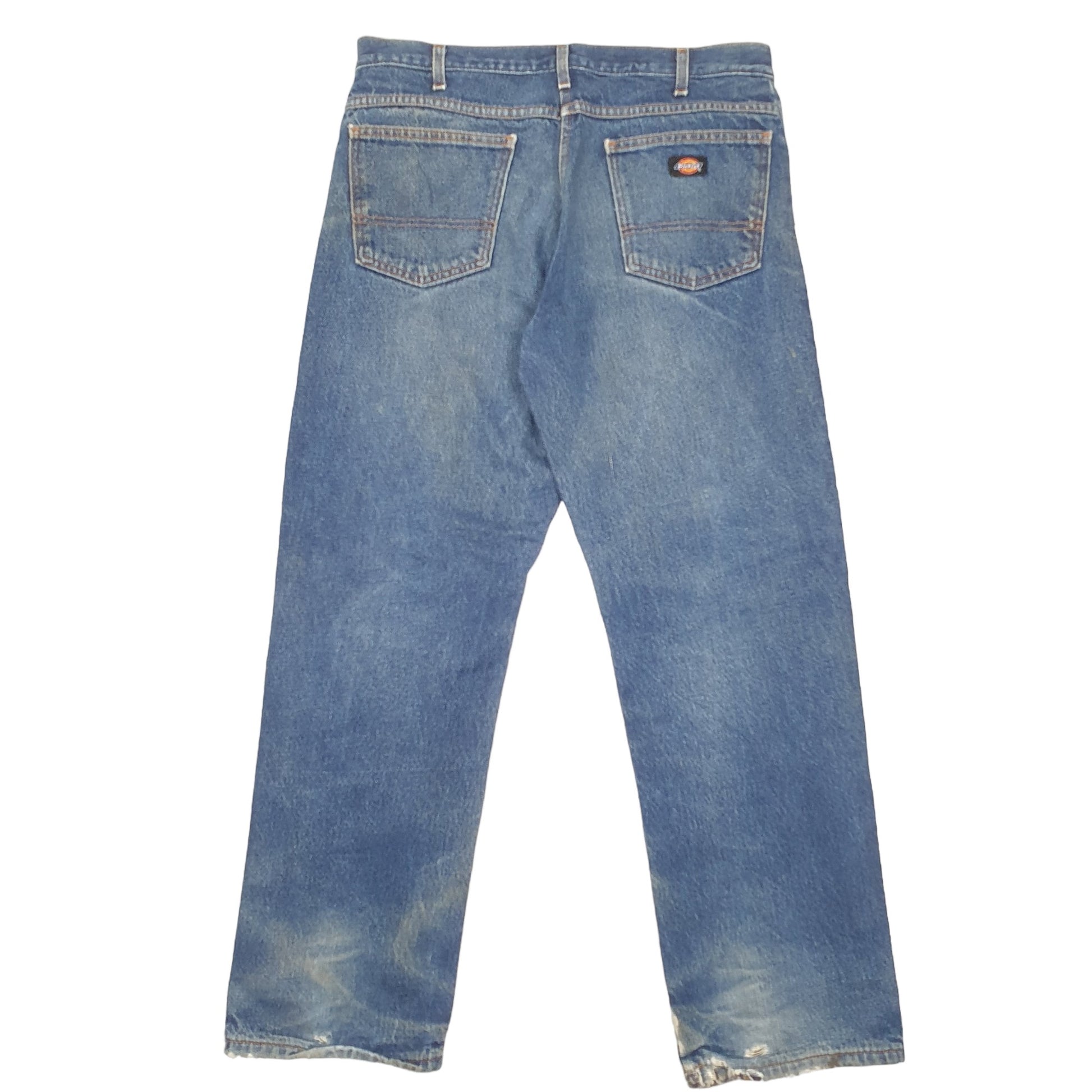 Mens Blue Dickies Insulated Winter Lined Casual JeansW34 L30