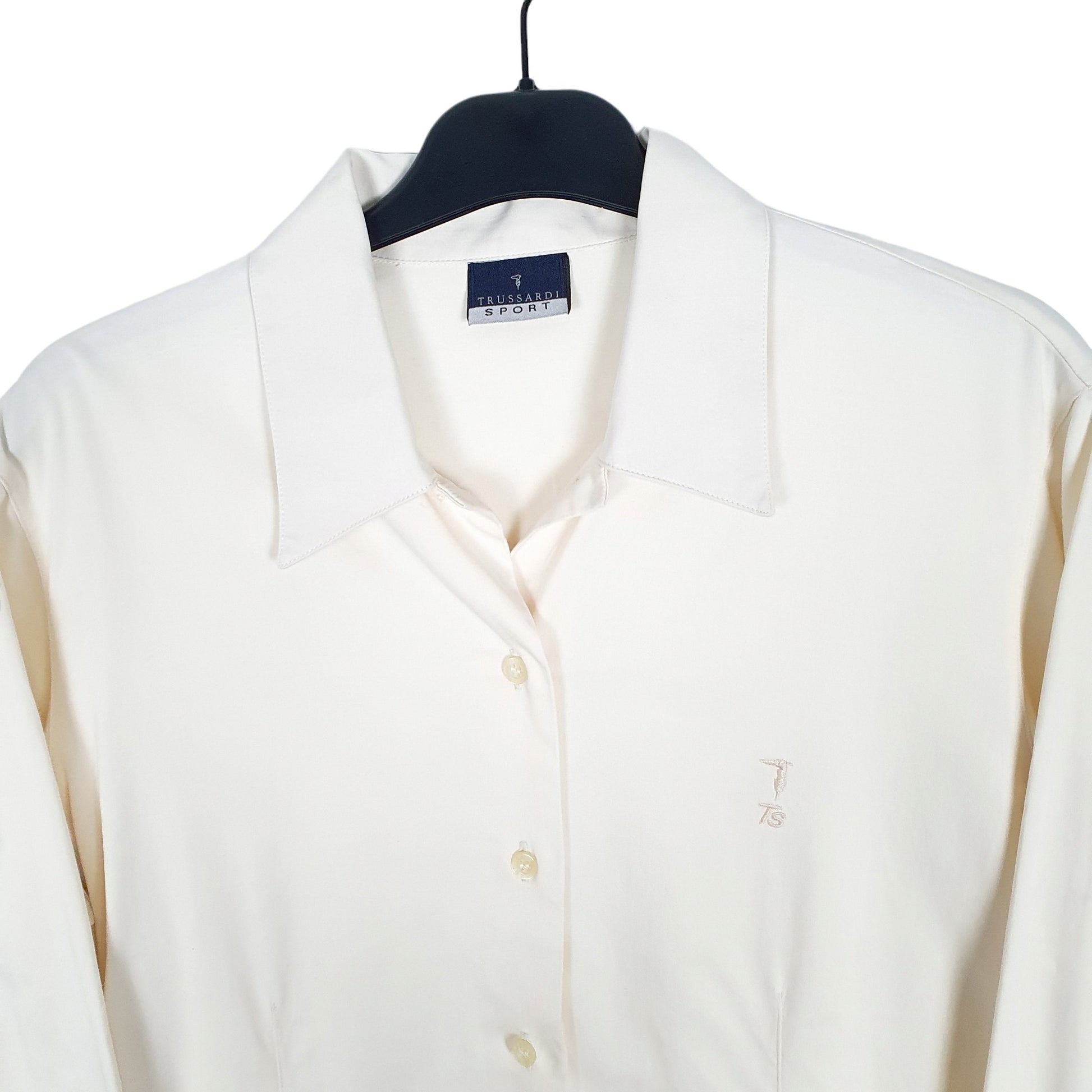 Trussardi Long Sleeve Regular Fit Shirt Cream