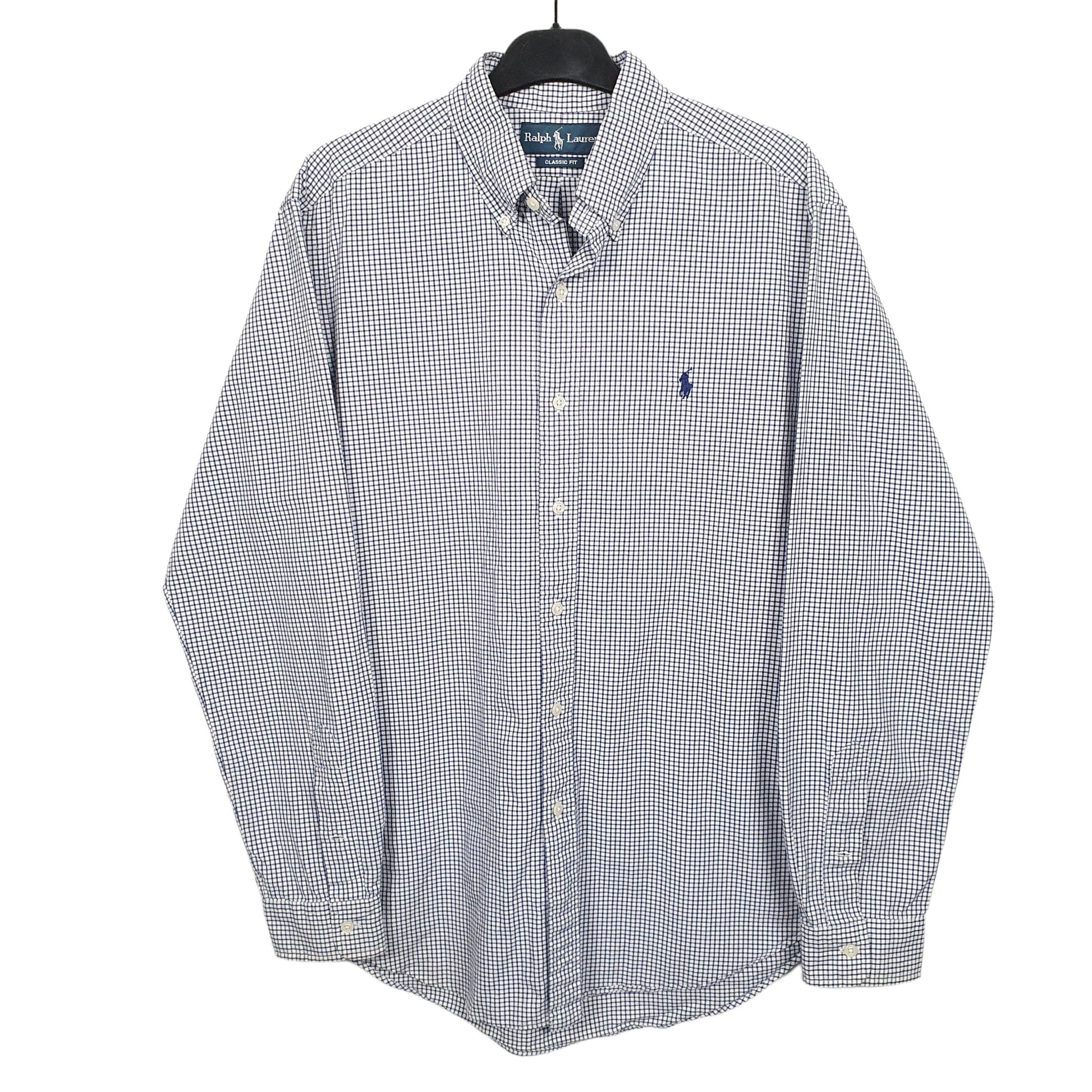 Ralph Lauren Long Sleeve Regular Fit Check Shirt Blue