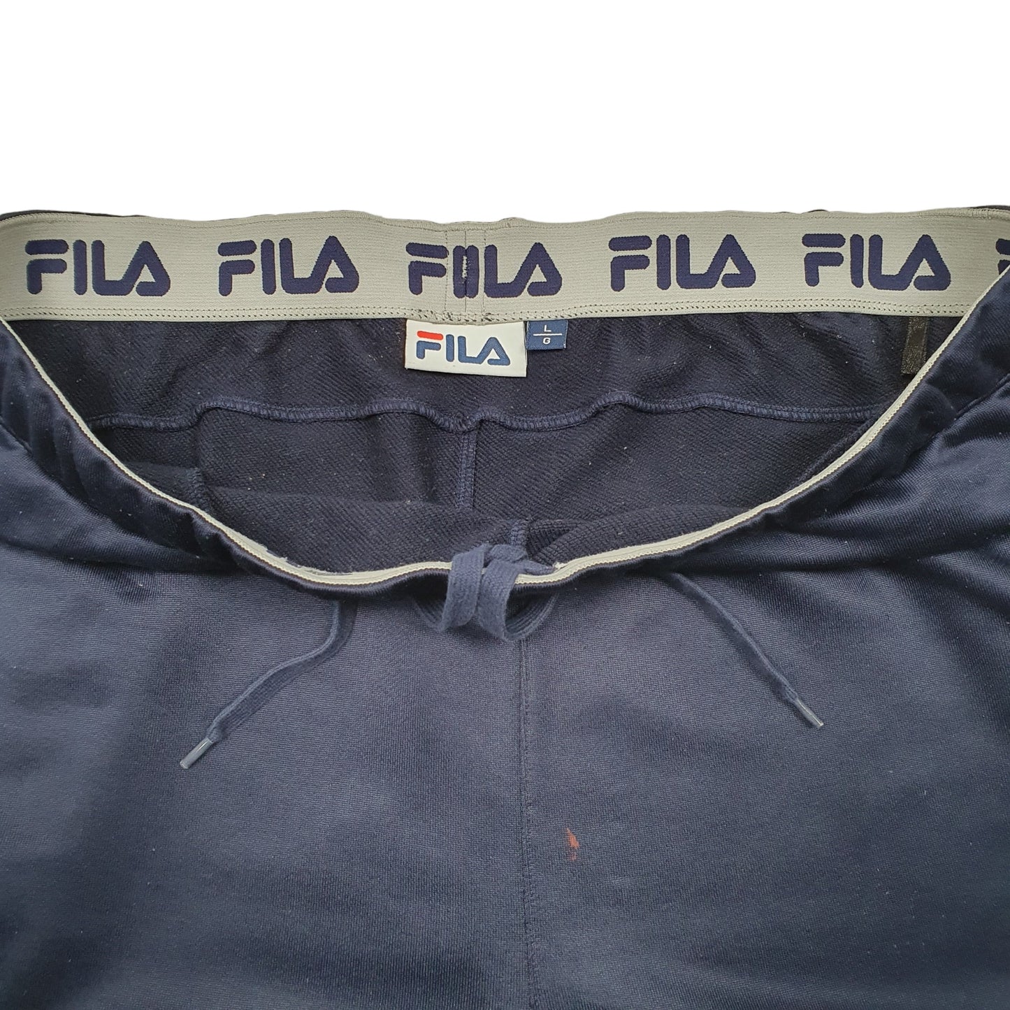 Mens Navy Fila Active Track Gym Workout Running Jogger Trousers