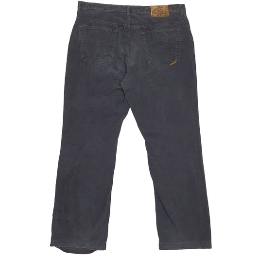 Mens Black Maverick  Corduroy Trousers