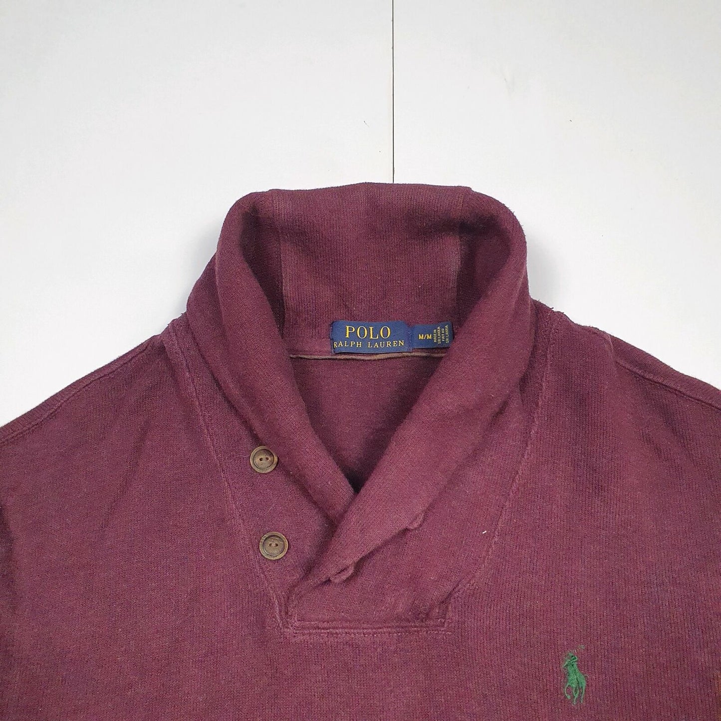 Mens POLO RALPH LAUREN Cotton 1/4 Quarter Zip Jumper Sweatshirt M