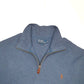 Mens POLO RALPH LAUREN Cotton 1/4 Quarter Zip Jumper Sweatshirt XL