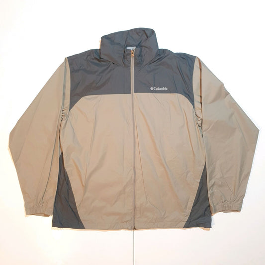 Mens COLUMBIA SPORTSWEAR Lightweight Waterproof Jacket Weatherproof Rain Coat XL