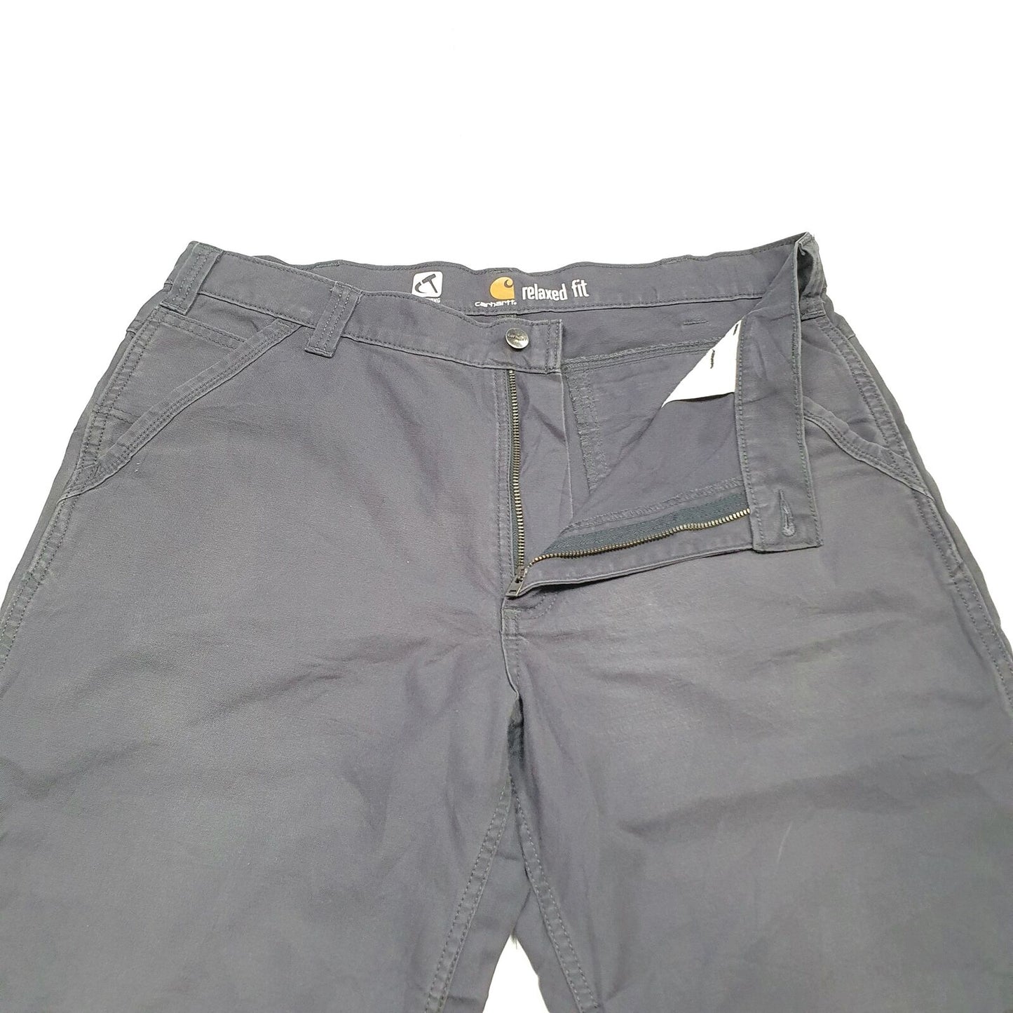 Mens CARHARTT Full Swing Cryder Grey Chino Workwear Trousers W38 L36