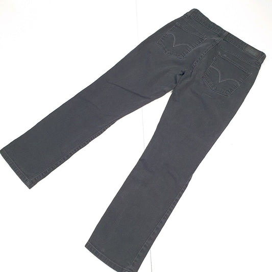 Womens LEVI'S 410 Mid Rise Skinny Black Denim Jeans Trousers UK12