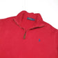 Mens POLO RALPH LAUREN Cotton 1/4 Quarter Zip Jumper Sweatshirt S