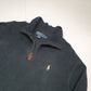 Mens POLO RALPH LAUREN Cotton 1/4 Quarter Zip Jumper Sweatshirt L