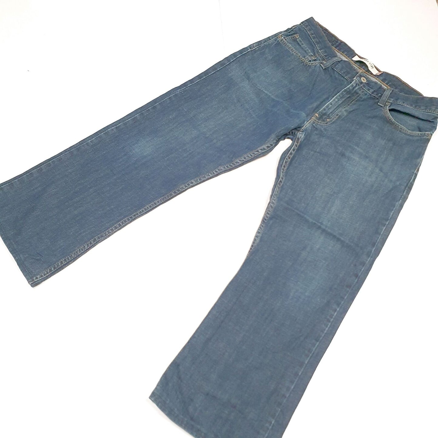 Mens LEVI'S Blue Denim 527 Slim Boot Cut Fit Jeans Trousers W34 L28