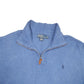 Mens POLO RALPH LAUREN Cotton 1/4 Quarter Zip Jumper Sweatshirt XL