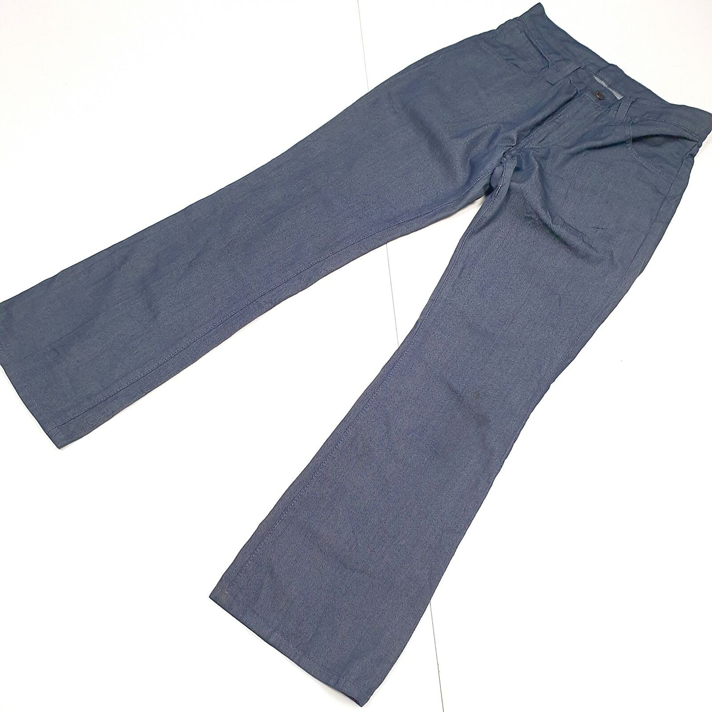 Mens LEVI'S 525 Bootcut Regular Fit Blue Denim Sta-Prest Jeans Trousers W30 L30