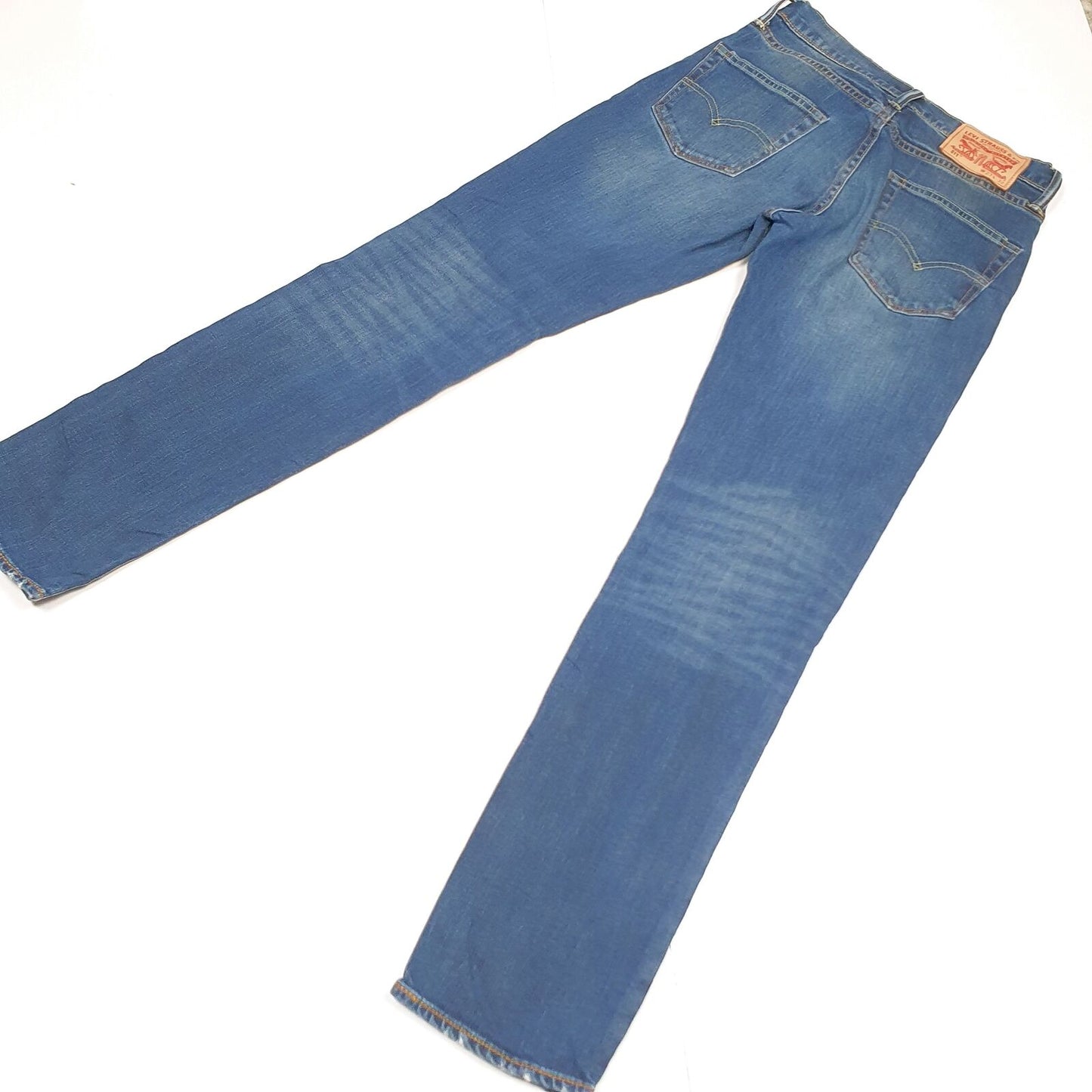 Mens LEVI'S Blue Denim Jeans Trousers W27 L31