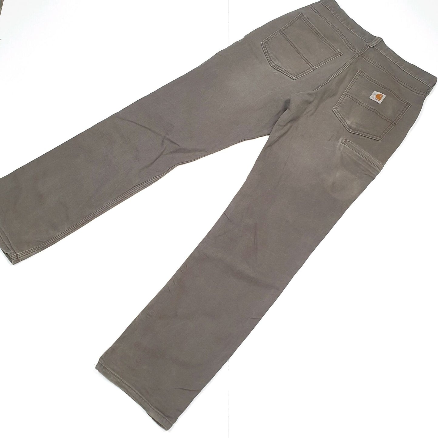 Mens CARHARTT Rugged Flex Rigby Relaxed Fit Grey Chino Workwear Trousers W31 L32