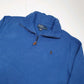 Mens POLO RALPH LAUREN Cotton 1/4 Quarter Zip Jumper Sweatshirt L