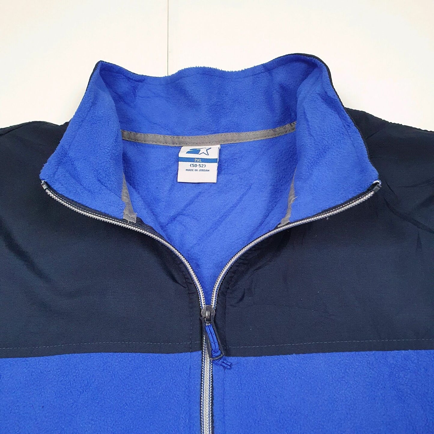 Mens STARTER Polyester Full Zip Jumper Sweatshirt XXL