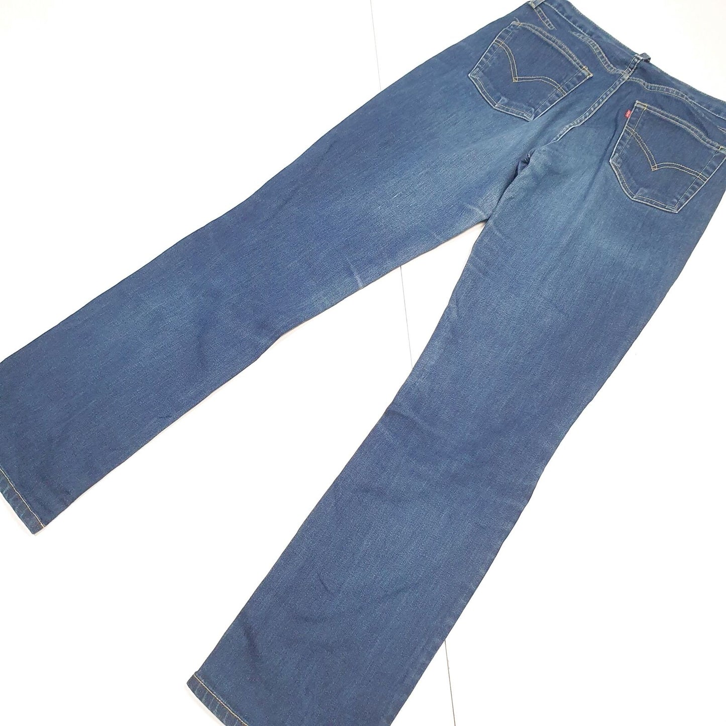 Mens LEVI'S 595 Straight Classic Fit Blue Denim Jeans Trousers W33 L33