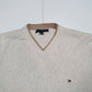 Mens TOMMY HILFIGER Cotton Crewneck Jumper Sweatshirt XL