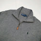 Mens POLO RALPH LAUREN Cotton 1/4 Quarter Zip Jumper Sweatshirt M