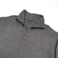 Mens POLO RALPH LAUREN Cotton 1/4 Quarter Zip Jumper Sweatshirt S