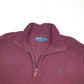 Mens POLO RALPH LAUREN Cotton 1/4 Quarter Zip Jumper Sweatshirt XL