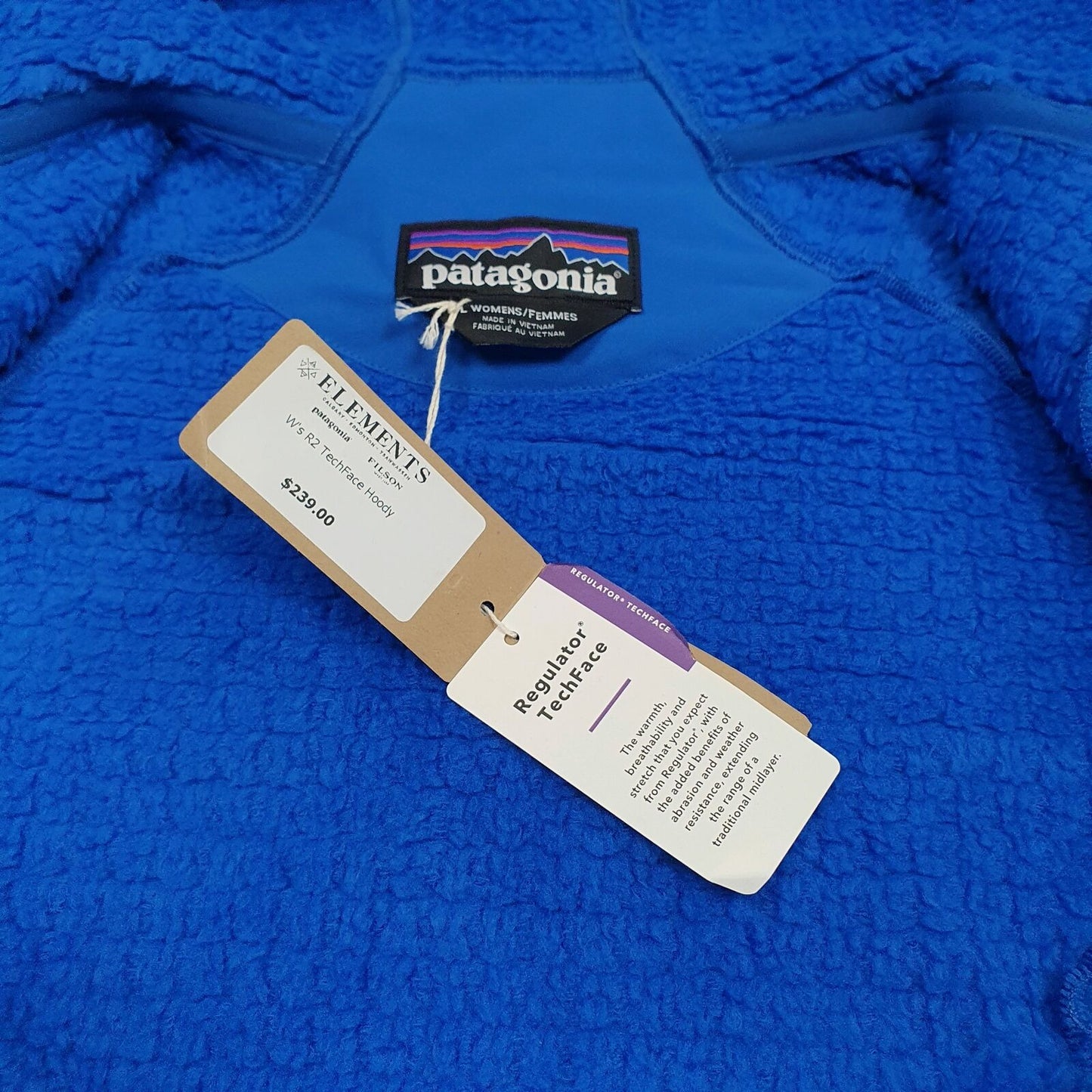 Womens Brand New PATAGONIA R2 TechFace Hoody Insulated Shell Jacket L