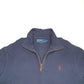 Mens POLO RALPH LAUREN Cotton 1/4 Quarter Zip Jumper Sweatshirt S