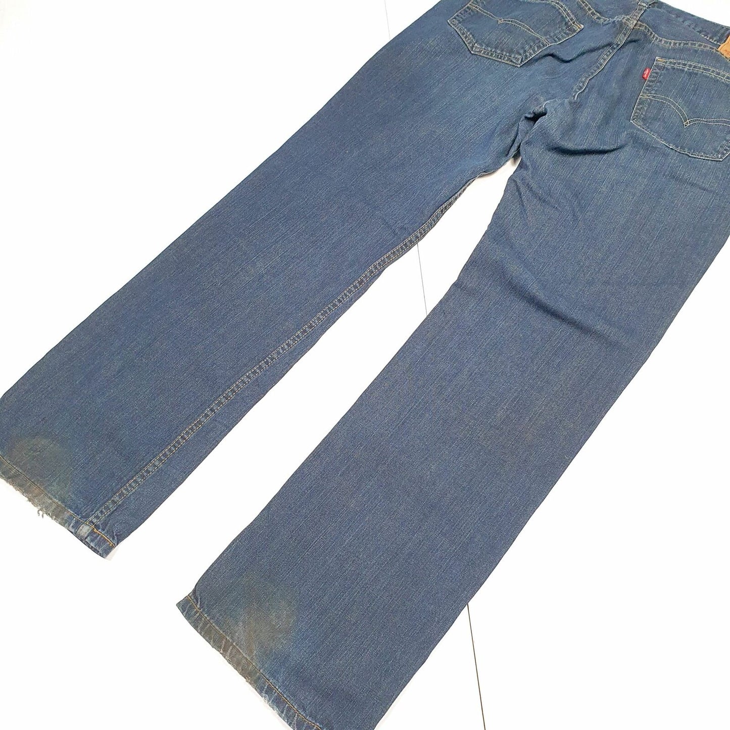 Mens LEVI'S Blue Denim 559 Relaxed Straight Fit Jeans Trousers W36 L34