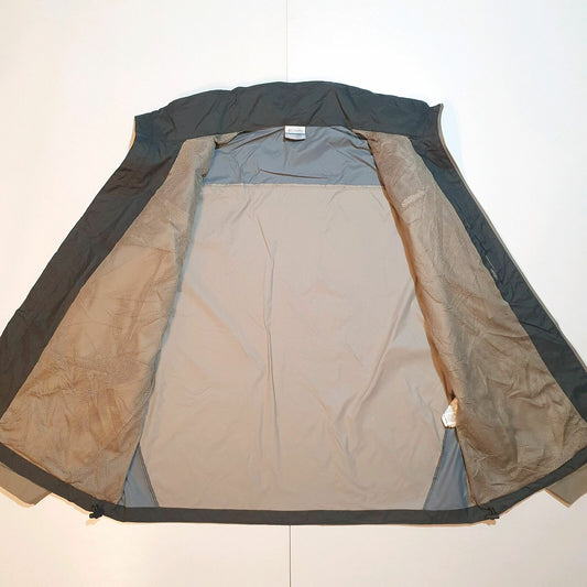 Mens COLUMBIA SPORTSWEAR Lightweight Waterproof Jacket Weatherproof Rain Coat XL