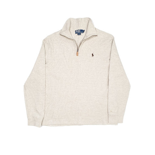 Cream Polo Ralph Lauren Quarter Zip Jumper