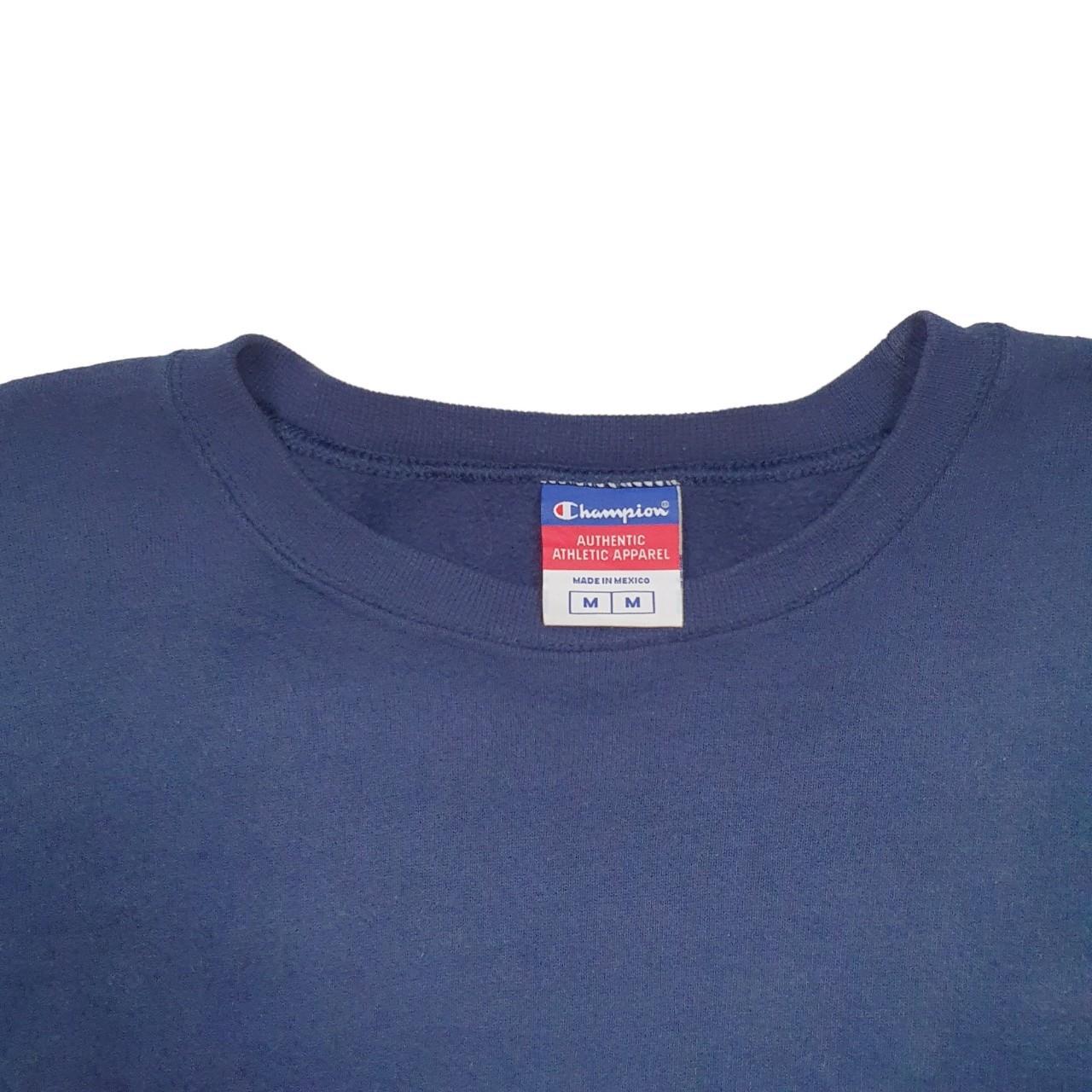 Mens Blue Champion  Crewneck Jumper