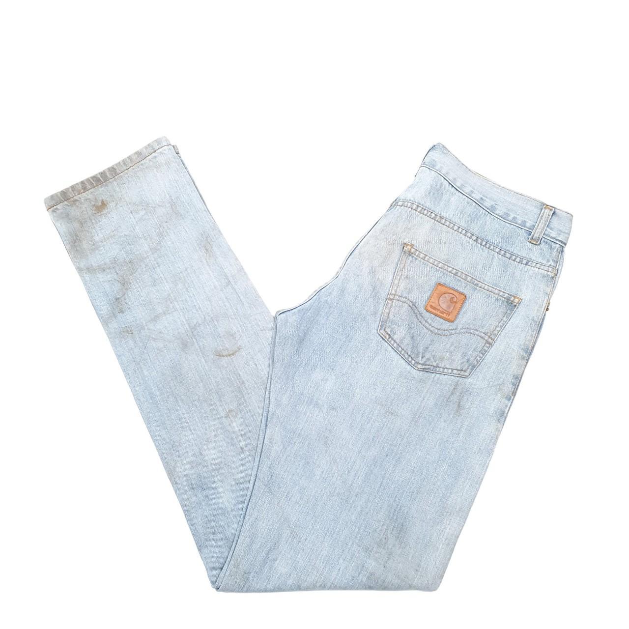Mens Blue Carhartt Tapered Carpenter JeansW32 L34