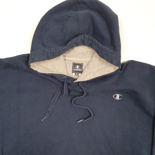 Mens Blue Champion  Hoodie Jumper