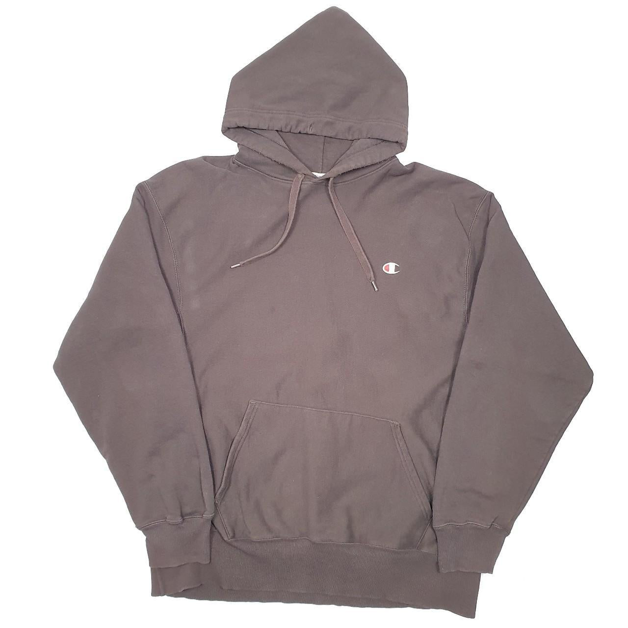Mens Brown Champion  Hoodie Jumper