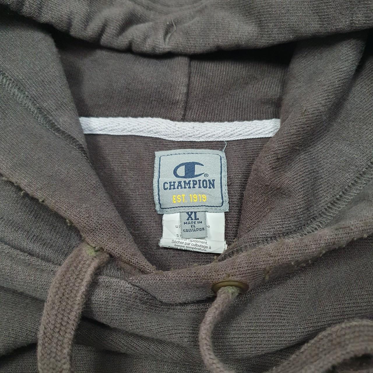 Mens Brown Champion  Hoodie Jumper