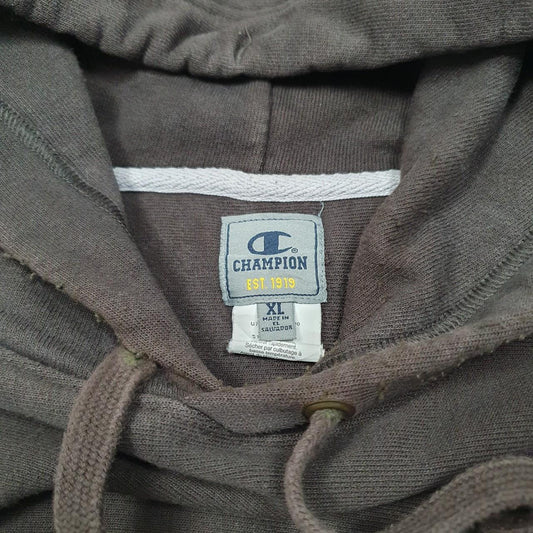 Mens Brown Champion  Hoodie Jumper