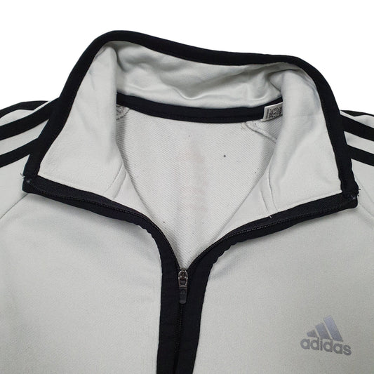 Adidas Active Quarter Zip Polyester Jumper S - Bundl Clothing-Mens White Adidas Active Quarter Zip Jumper