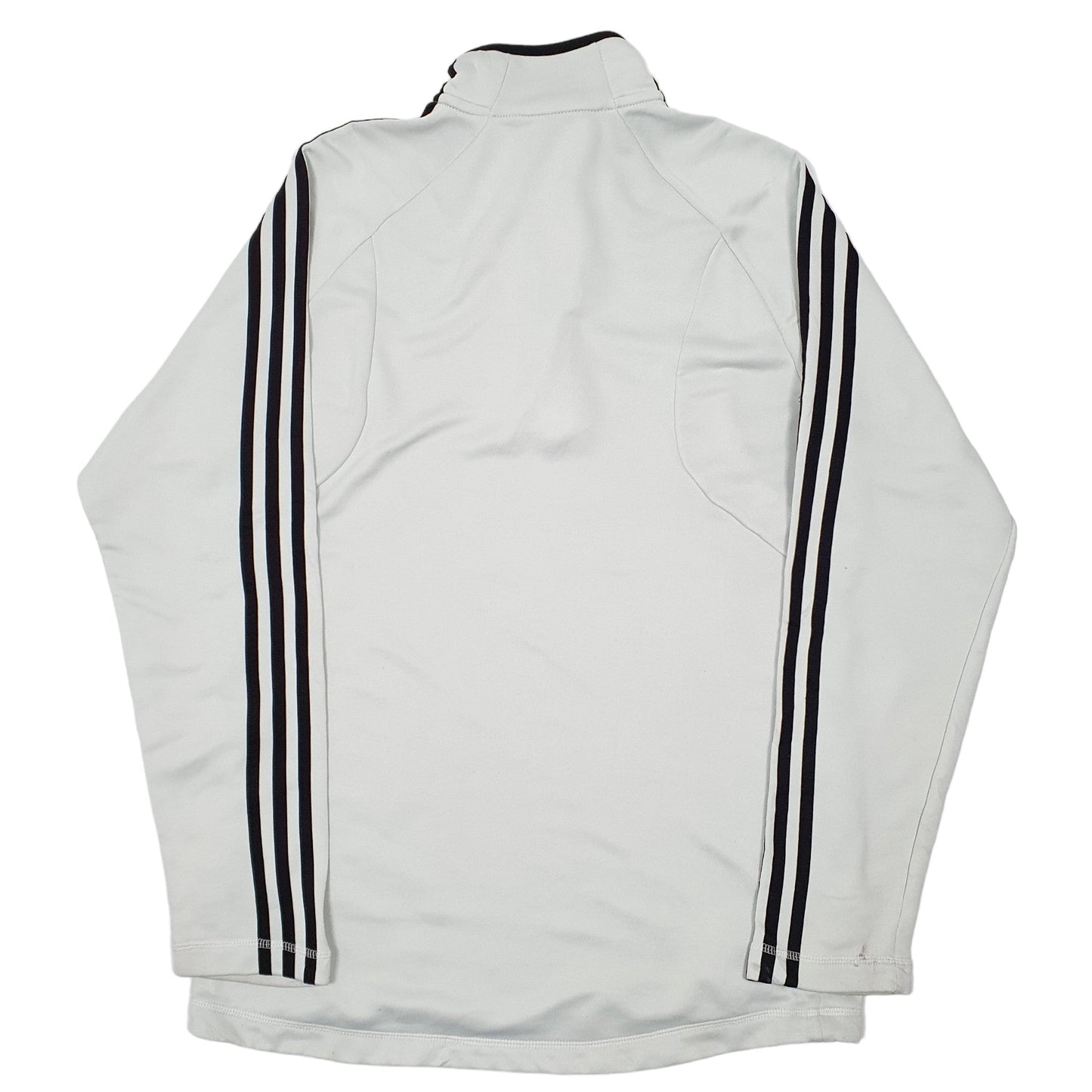 Adidas Active Quarter Zip Polyester Jumper S - Bundl Clothing-Mens White Adidas Active Quarter Zip Jumper