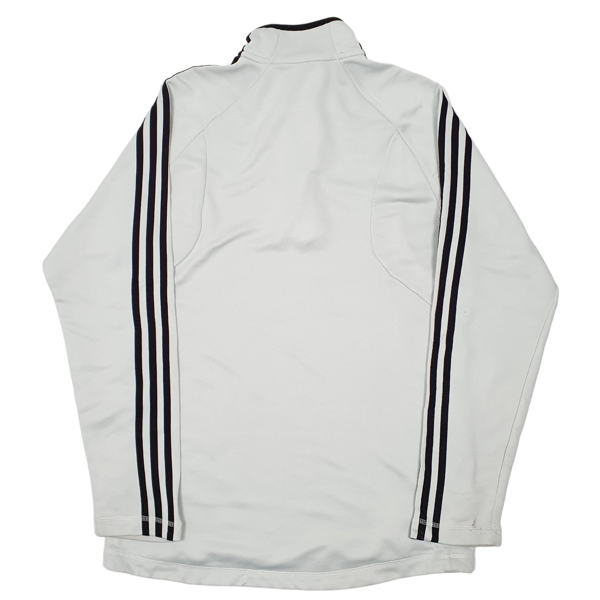 Adidas Active Quarter Zip Polyester Jumper S - Bundl Clothing-Mens White Adidas Active Quarter Zip Jumper