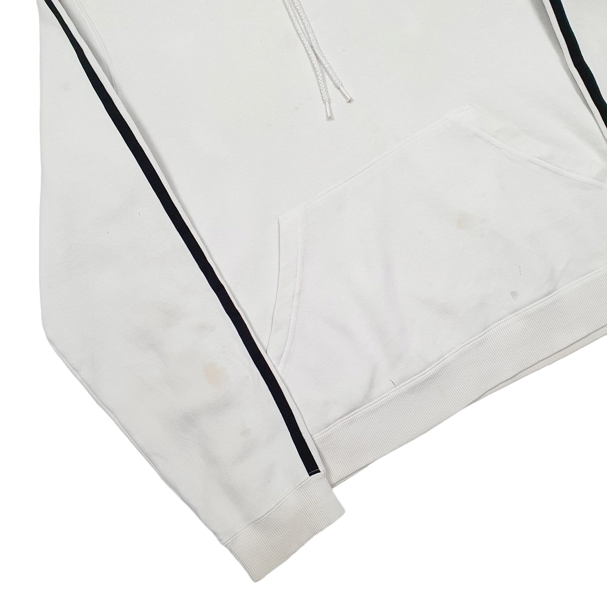 Adidas Active Running Sport Hoodie Cotton & Polyester Jumper M - Bundl Clothing-Womens White Adidas Active Running Sport Hoodie Jumper